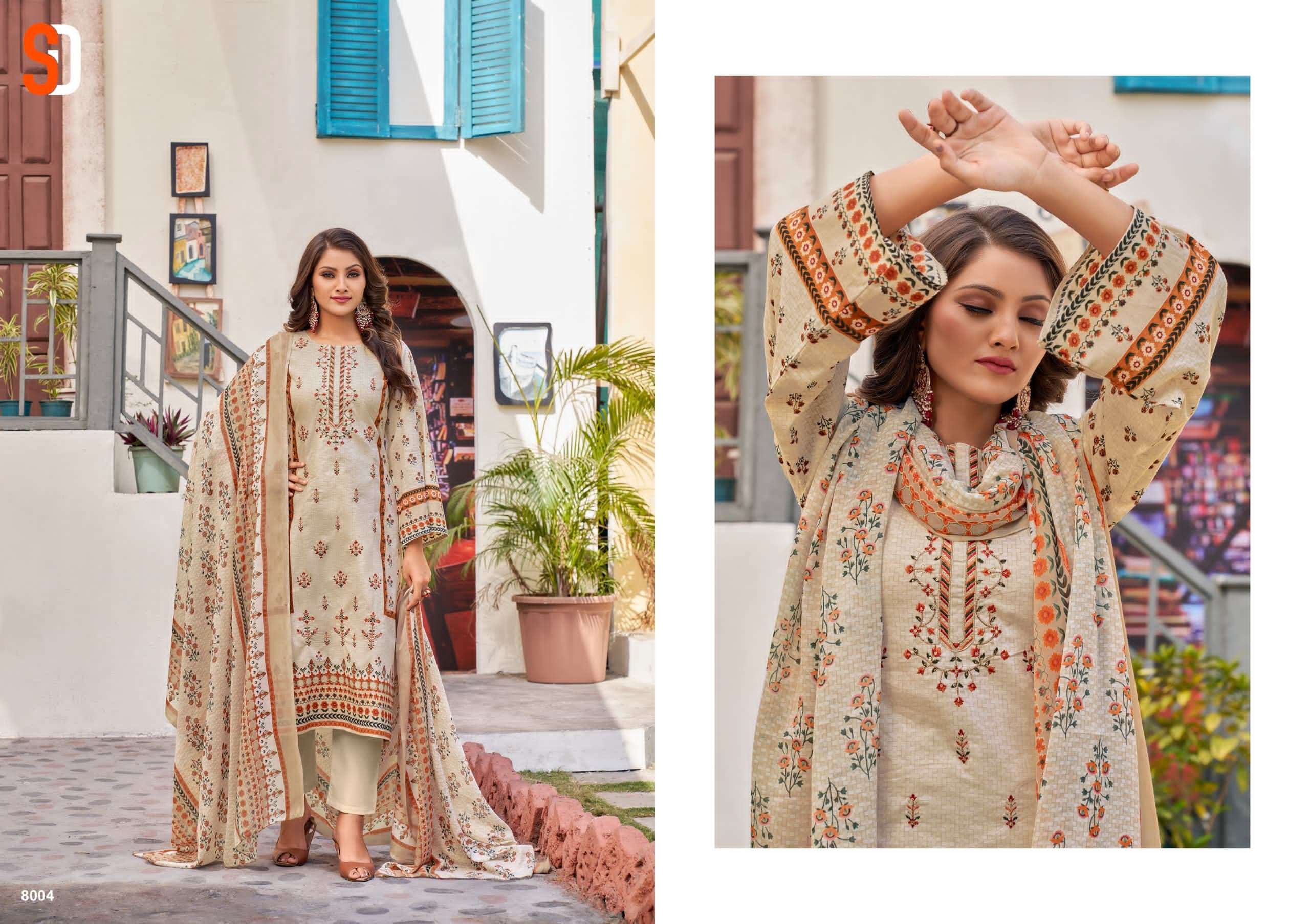 Shraddha Bin Saeed Lawn Collection Vol 8 Pakistani Suit Wholesale catalog