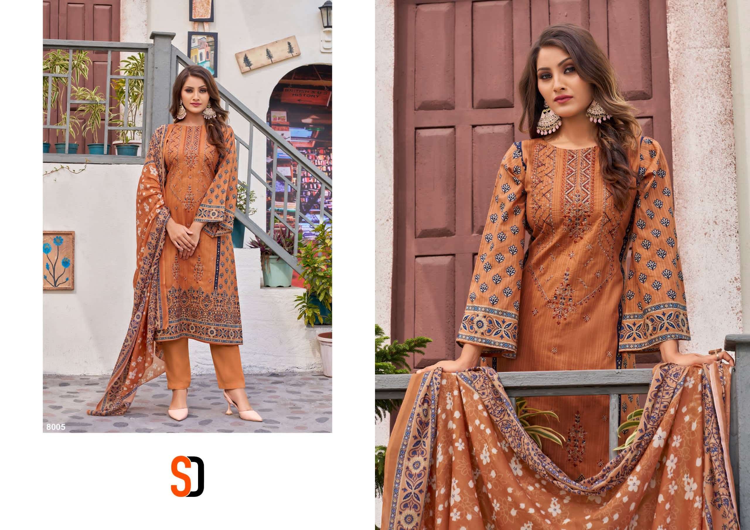 Shraddha Bin Saeed Lawn Collection Vol 8 Pakistani Suit Wholesale catalog