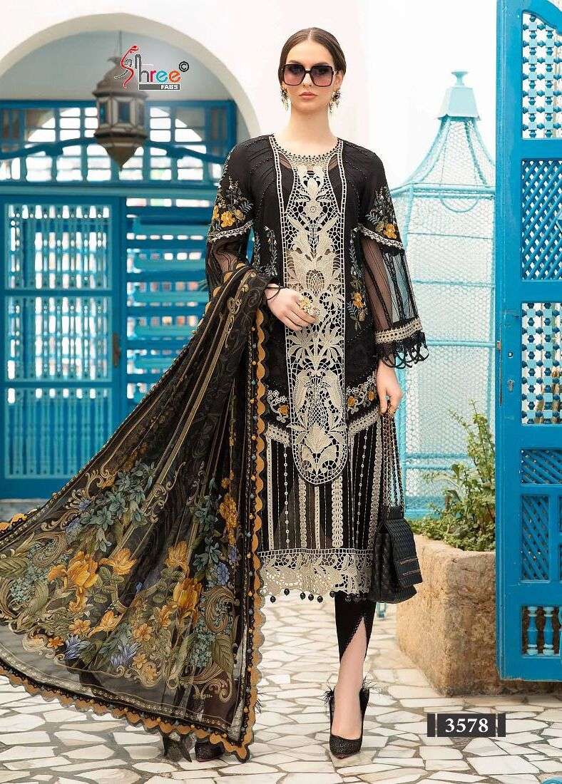 Shree Mariya B Lawn Festival Vol 4 Cotton Dupatta Pakistani Suits Wholesale catalog