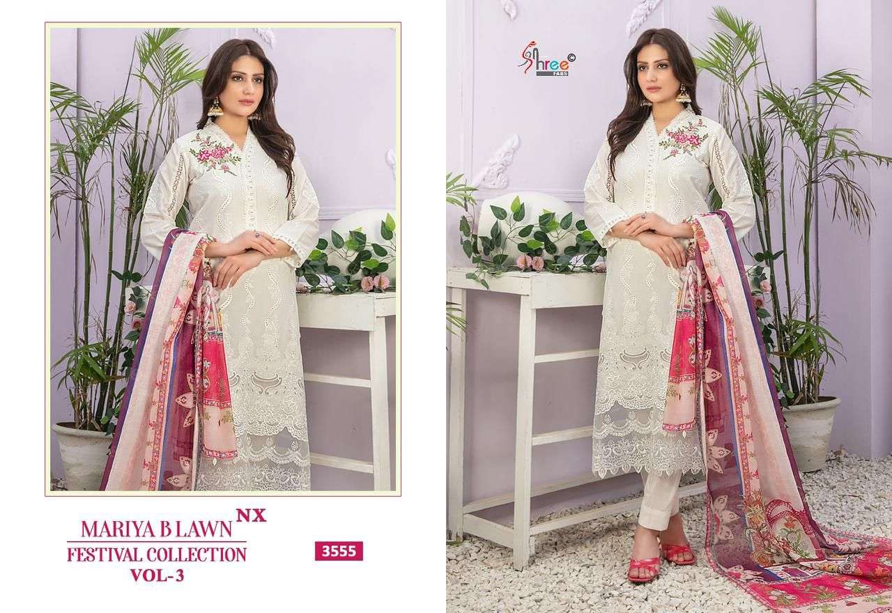 Shree Mariya B Vol 3 Nx Chiffon Dupatta Pakistani Suits Wholesale catalog