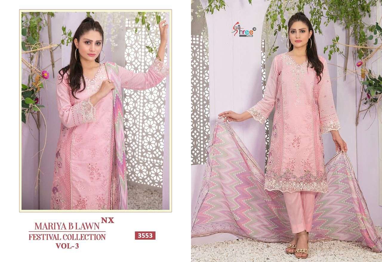 Shree Mariya B Vol 3 Nx Cotton Dupatta Pakistani Suits Wholesale catalog