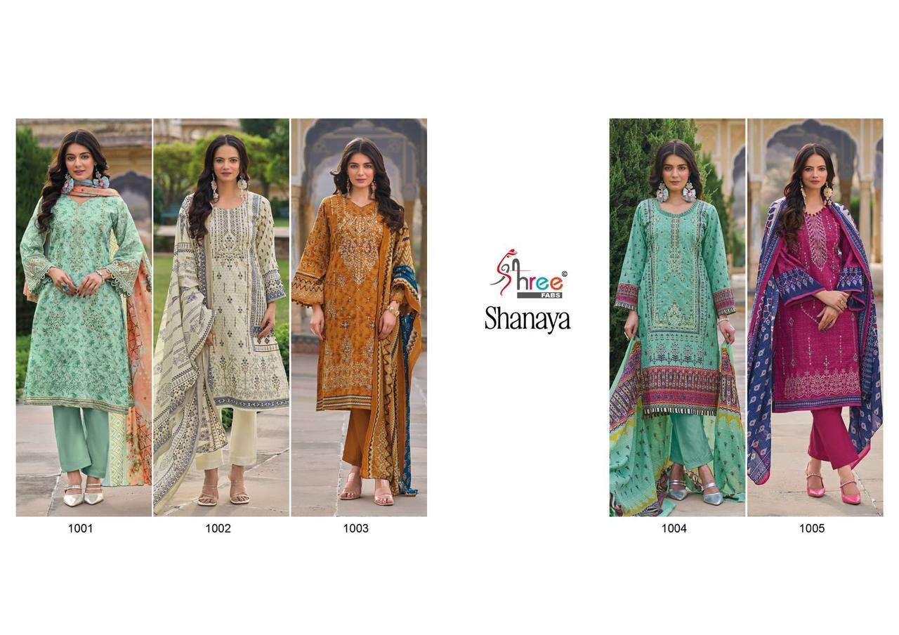 Shree Shanaya Cotton Dupatta Salwar Kameez Wholesale catalog