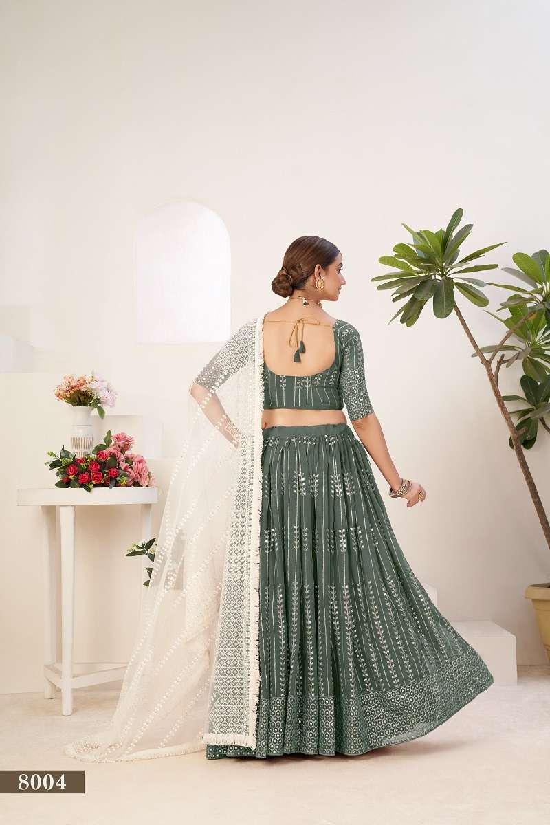 SIYA VOL-1 SAGE GREEN PREMIUM COLLECTION THIS WEDDING SEASON Lehenga choli Wholesale catalog