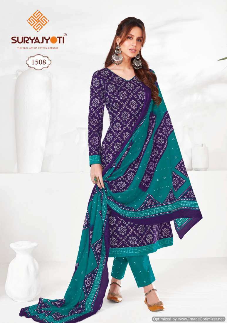 Suryajyoti Bandhani Vol-15 – Dress Material - Wholesale Catalog