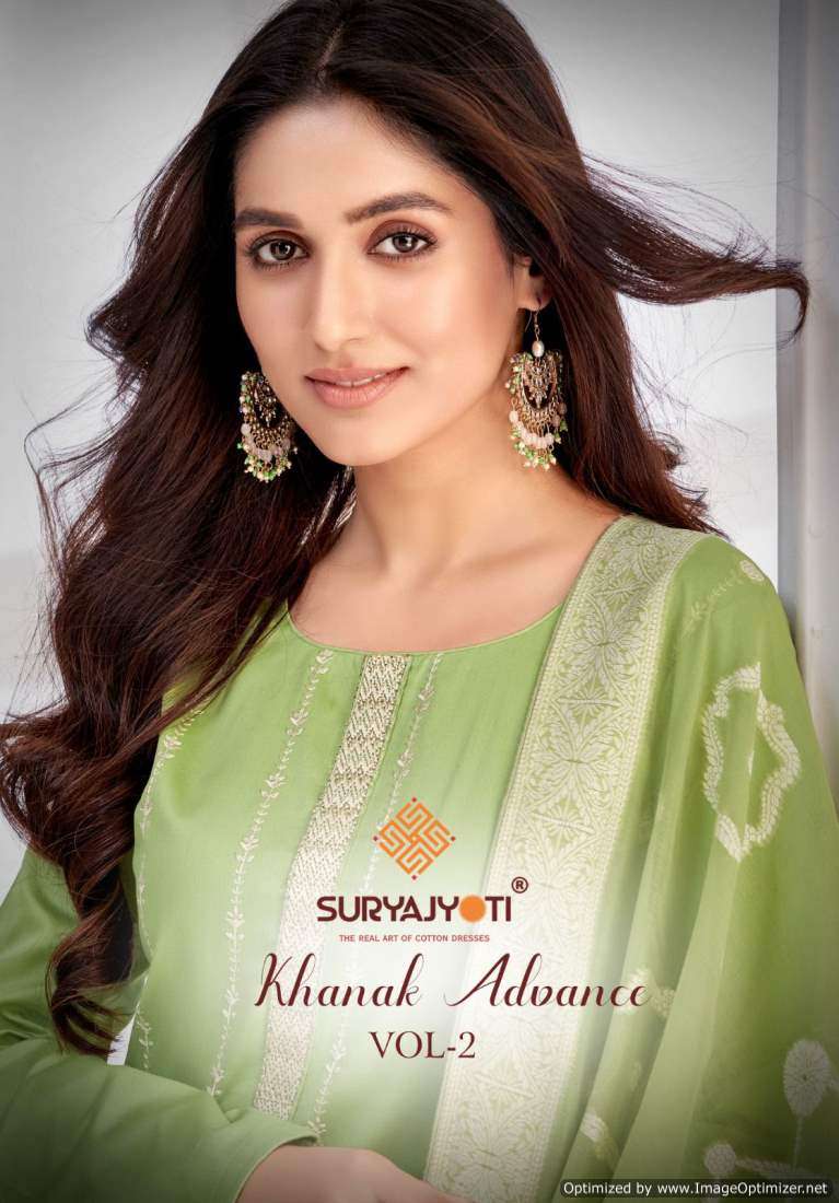 Suryajyoti Khanak Advance Vol-2 – Dress Material - Wholesale Catalog