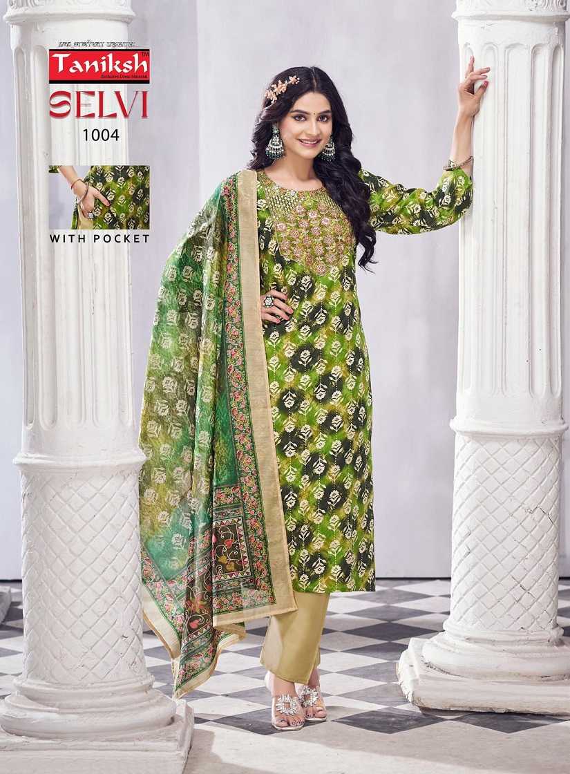 Taniksh Selvi Vol-2 – Kurti Pant With Dupatta Wholesale Catalog