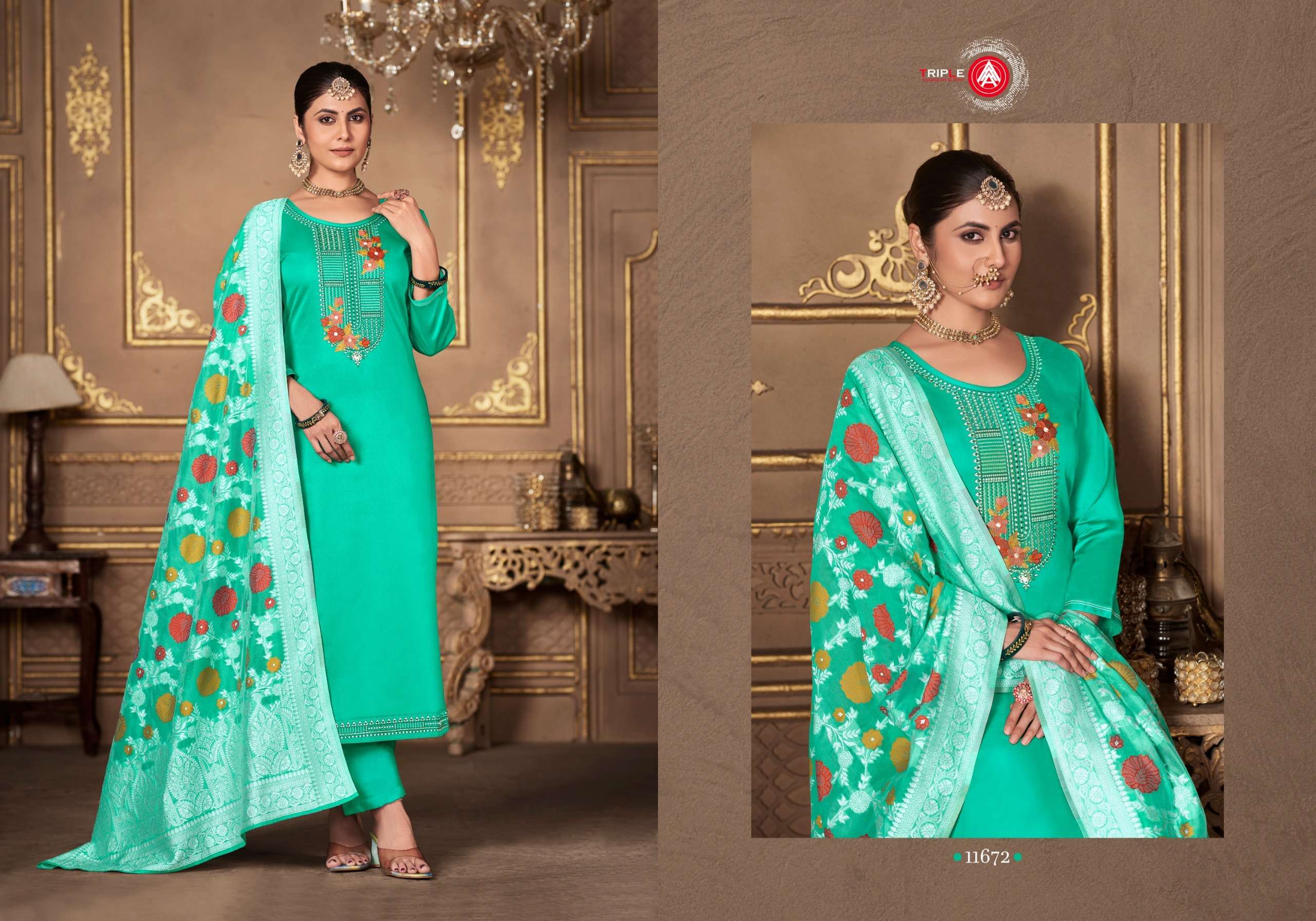 Triple Aaa Aas Edition 6 Jam Cotton Salwar Suits Wholesale catalog