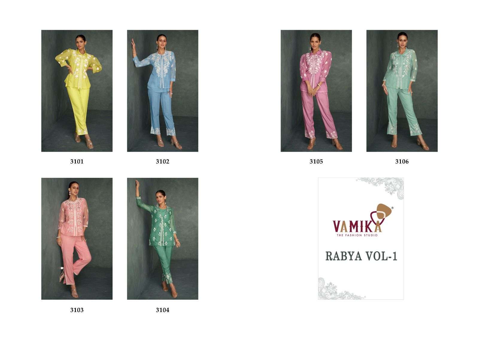 Vamika Rabya Vol-1 Co-ord set Western Wear Wholesale catalog