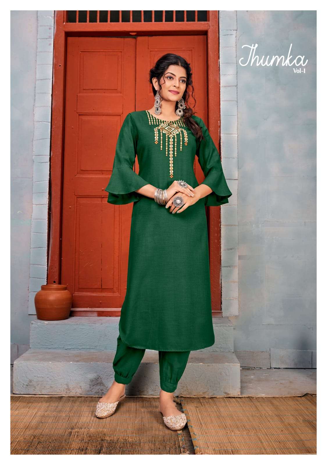 Vardan Designer Jhumka- Vol- 1 Kurti Wholesale catalog