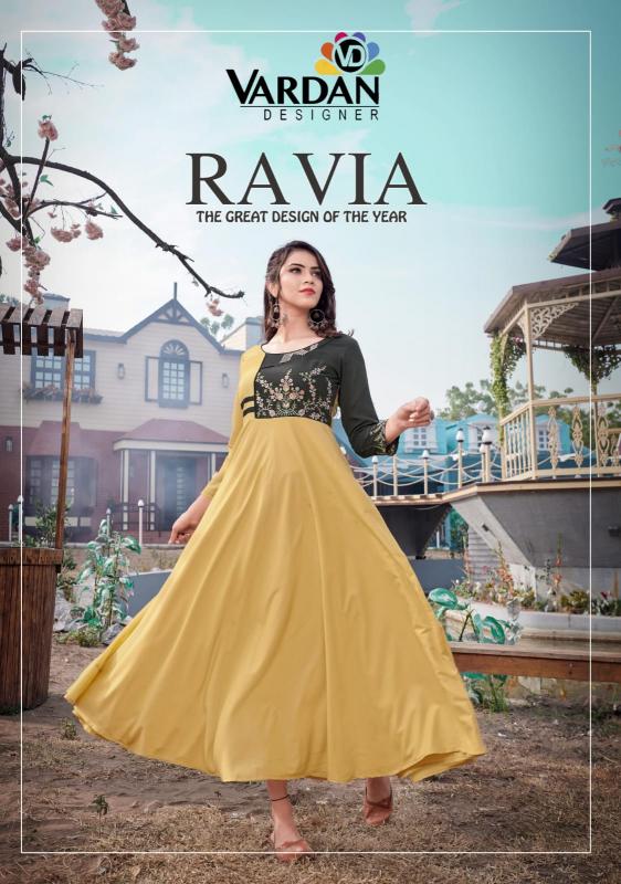 Vardan Designer Ravia Vol-1 Kurti Wholesale catalog