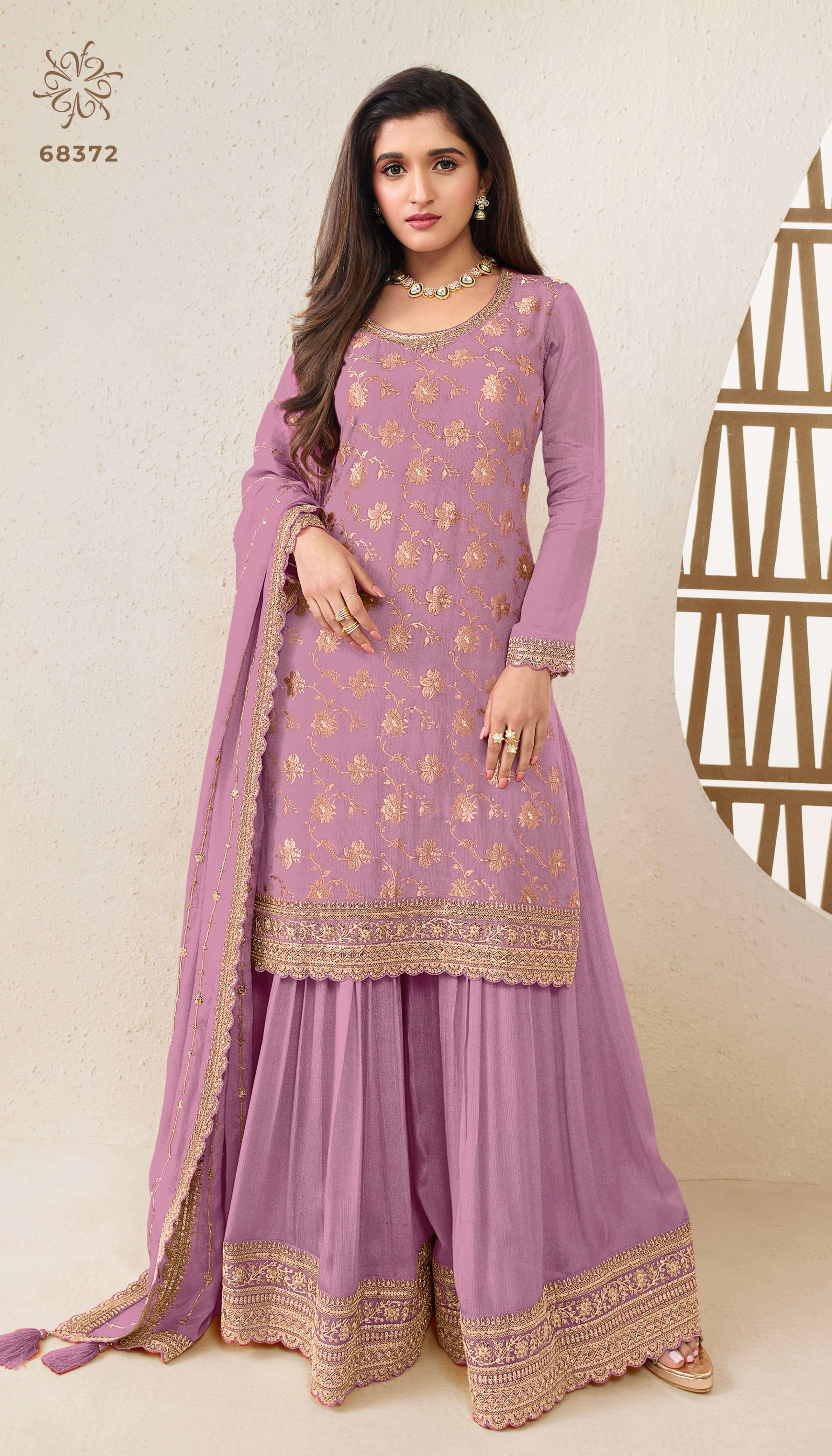 Vinay Kuleesh Karva Colour Plus Embroidered Salwar Kameez Wholesale catalog