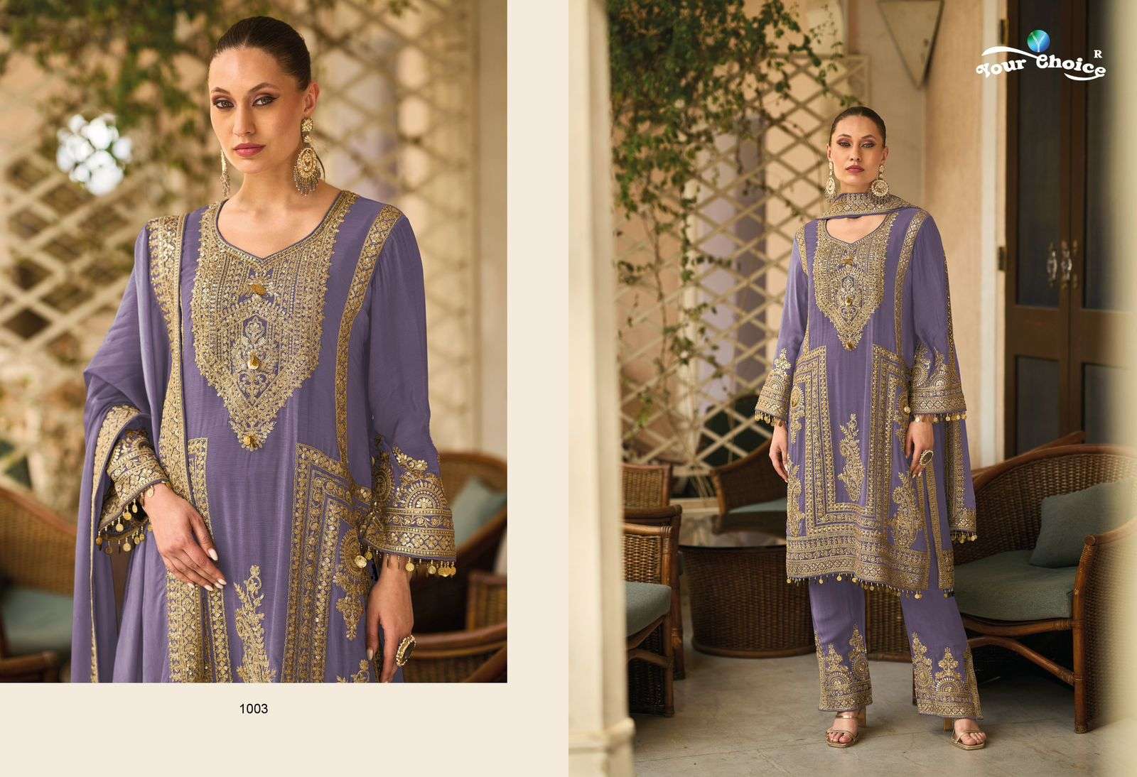 Your Choice Barbee Chinon Designer Salwar Suits Wholesale catalog