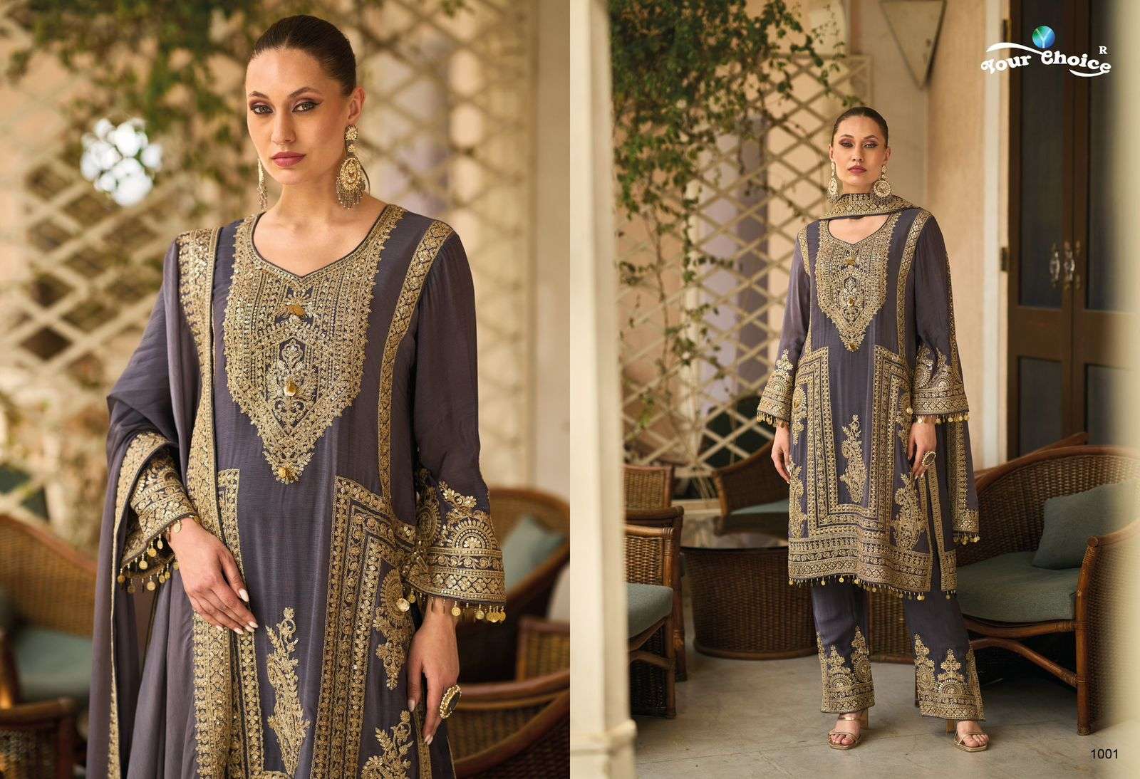 Your Choice Barbee Chinon Designer Salwar Suits Wholesale catalog