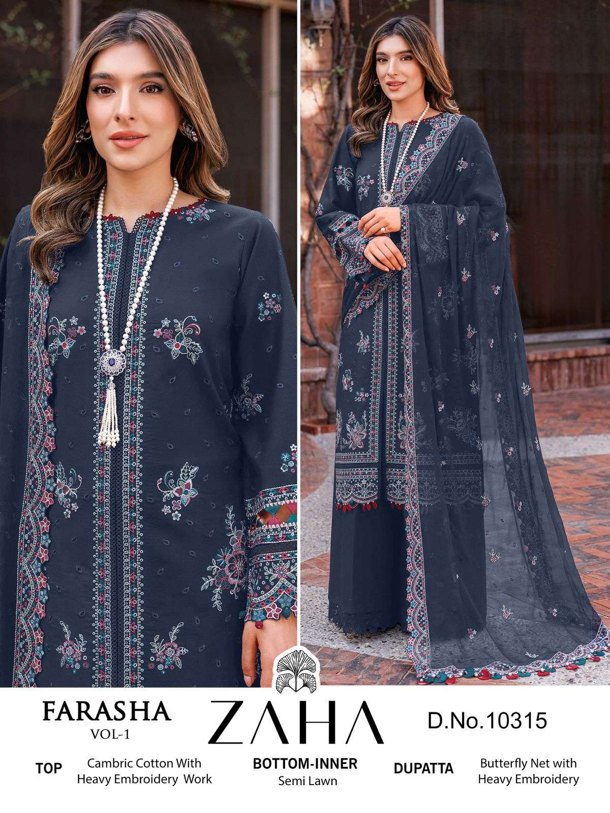 Zaha Farasha Vol 1 Salwar Kameez Wholesale catalog