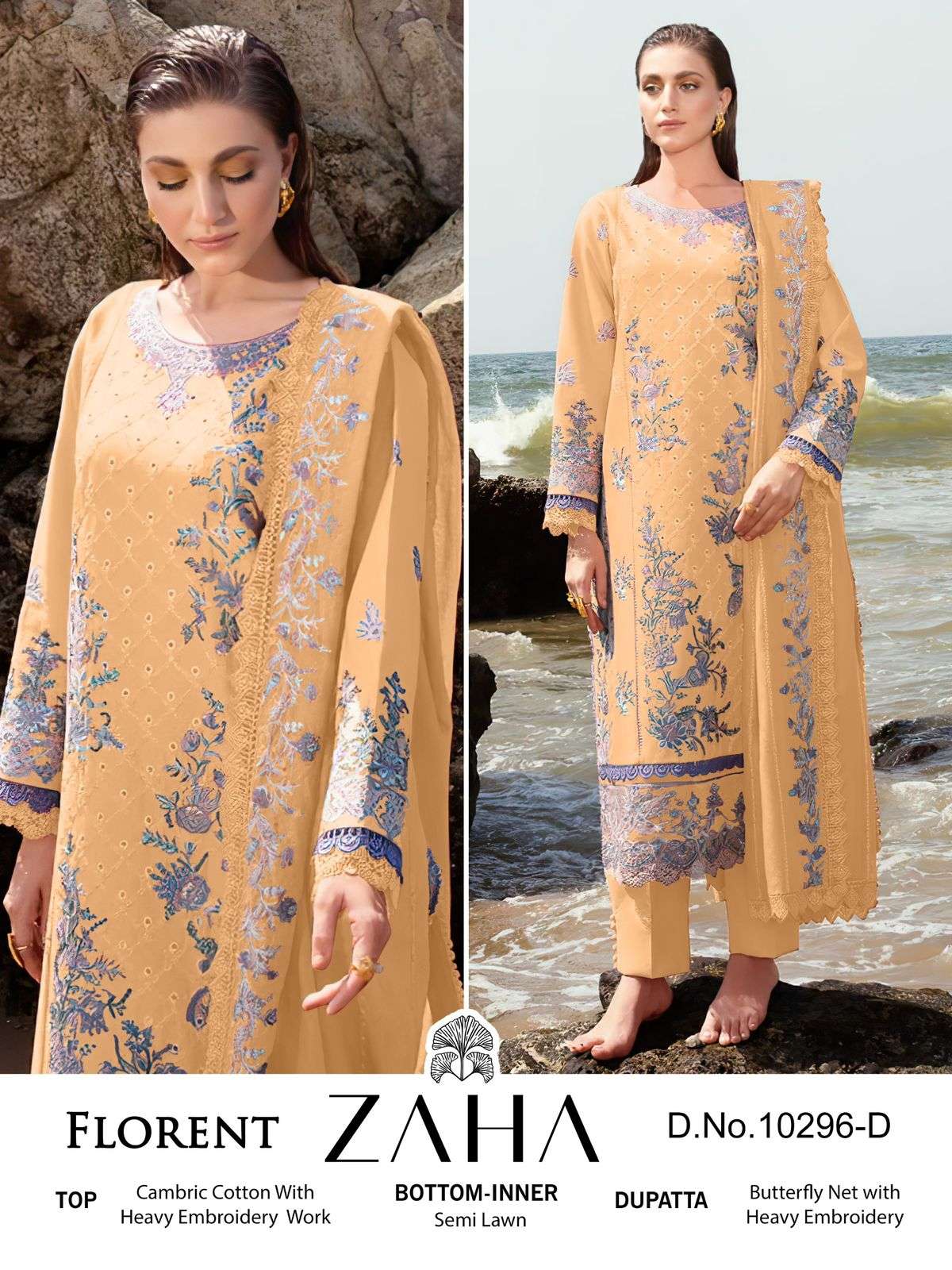 Zaha Florent 10296 A To D Hits Salwar Kameez Wholesale catalog