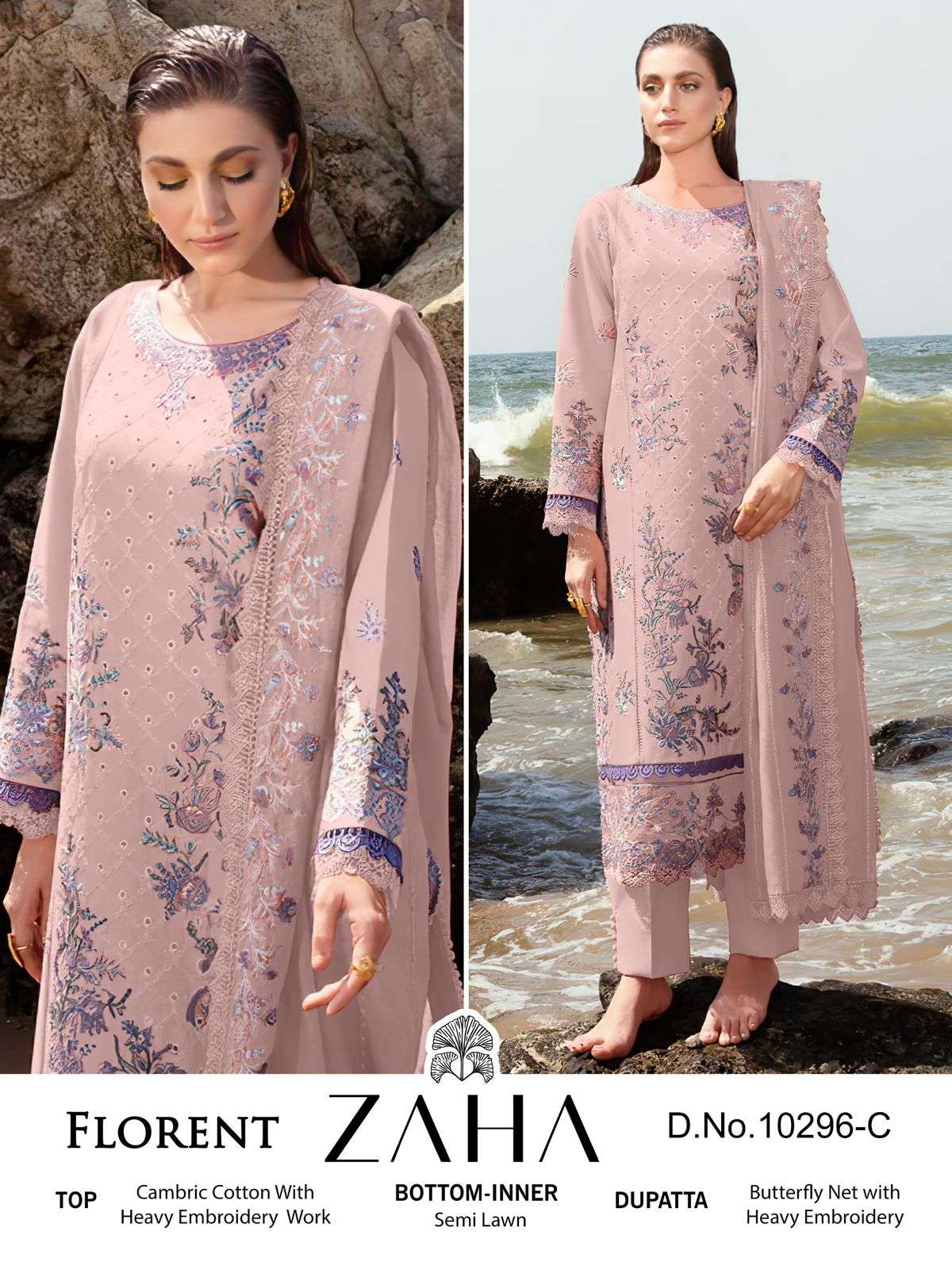 Zaha Florent 10296 A To D Hits Salwar Kameez Wholesale catalog