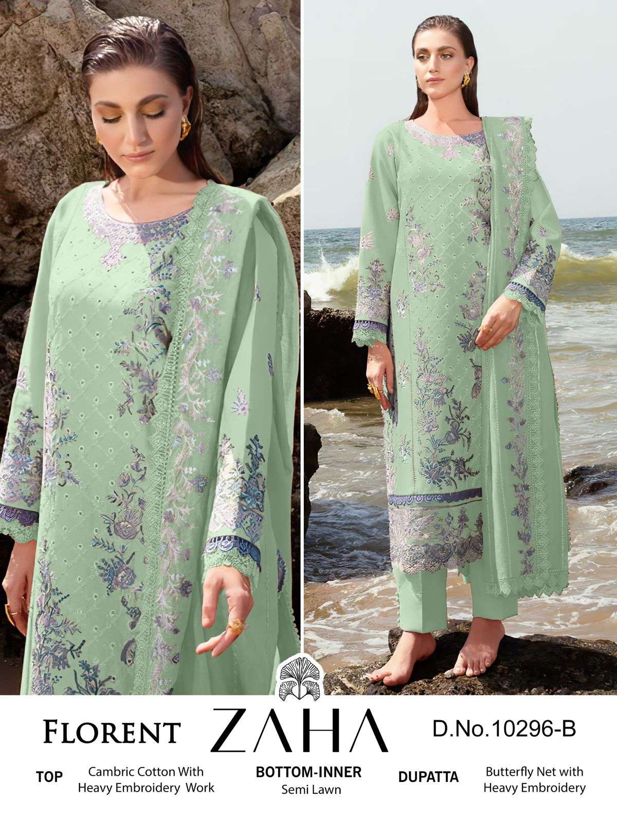 Zaha Florent 10296 A To D Hits Salwar Kameez Wholesale catalog