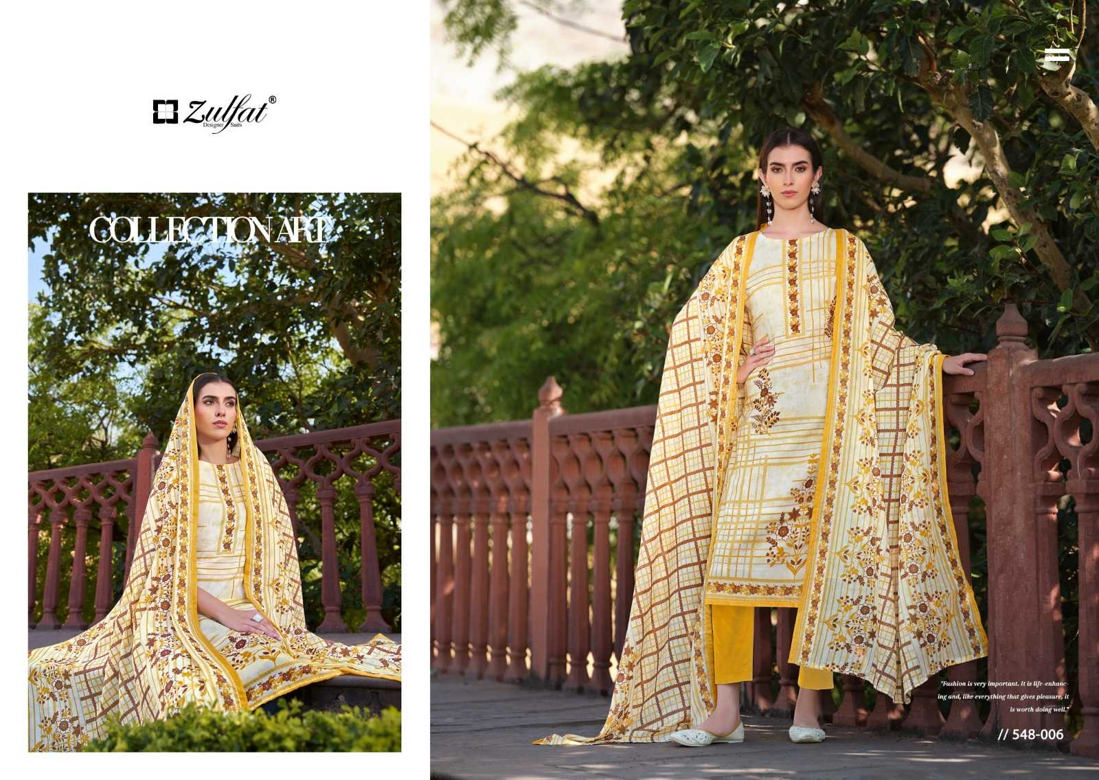 Zulfat Farhana Vol 6 Cotton Printed Dress Material Wholesale catalog