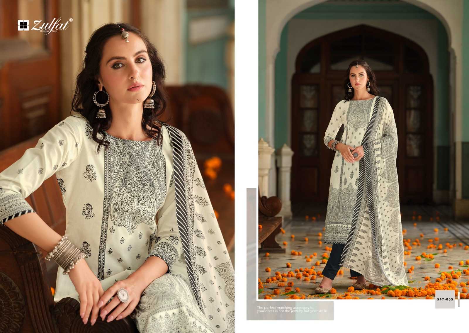 Zulfat Zohra Cotton Printed Designer Dress Material Wholesale catalog