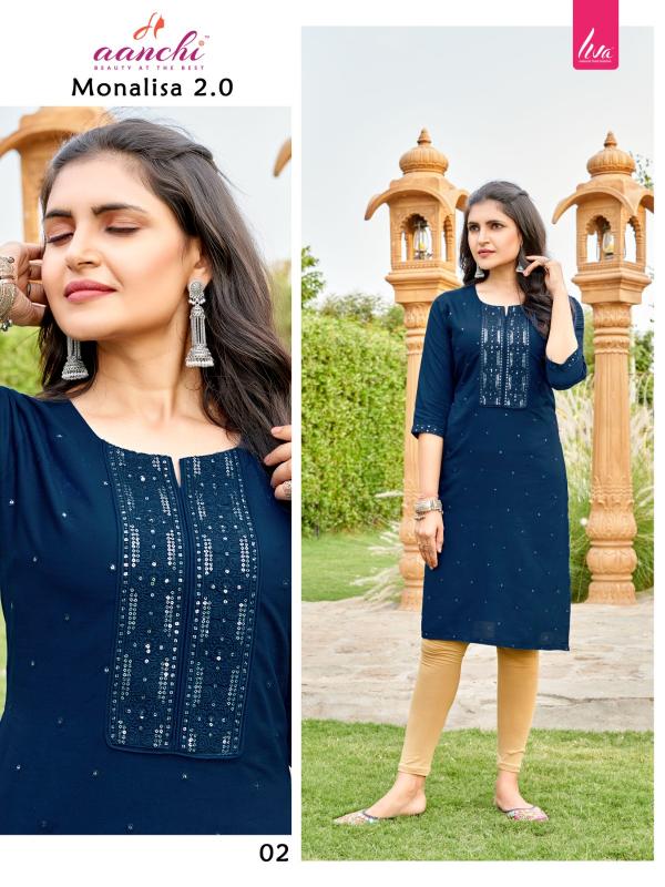 Aanchi MONALISA Kurti Wholesale catalog