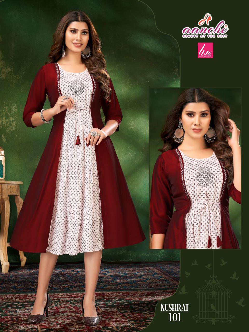 Aanchi NUSHRAT Kurti Wholesale catalog