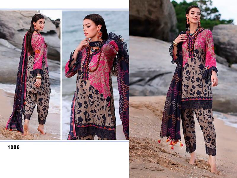 Aasha Sana Safinaz Vol 2 Cotton Dupatta Salwar Suits Wholesale catalog