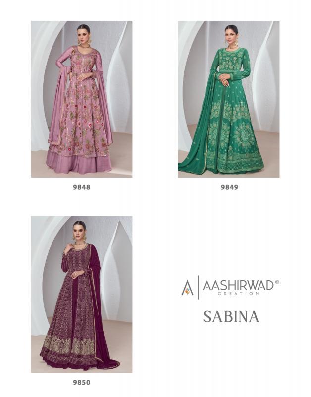 Aashirwad Sabina Georgette Salwar Kameez Wholesale catalog