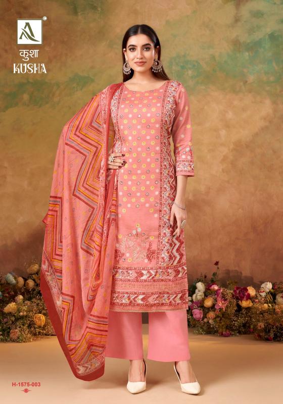 Alok Suit KUSHA Dress Materials Wholesale catalog