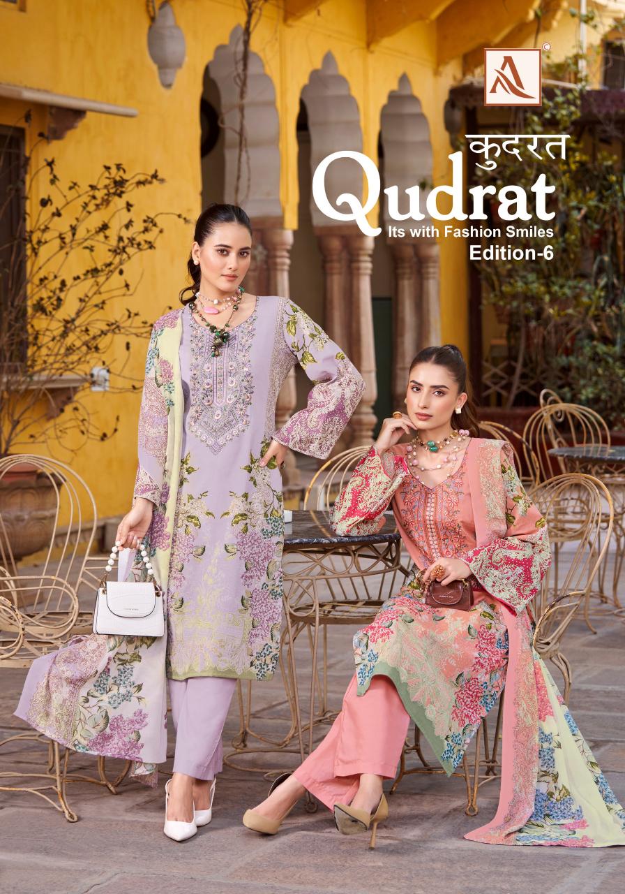 Alok Suit QUDRAT-6 Dress Materials Wholesale catalog