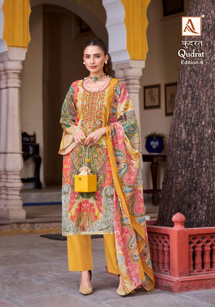 Alok Suit QUDRAT-6 Dress Materials Wholesale catalog