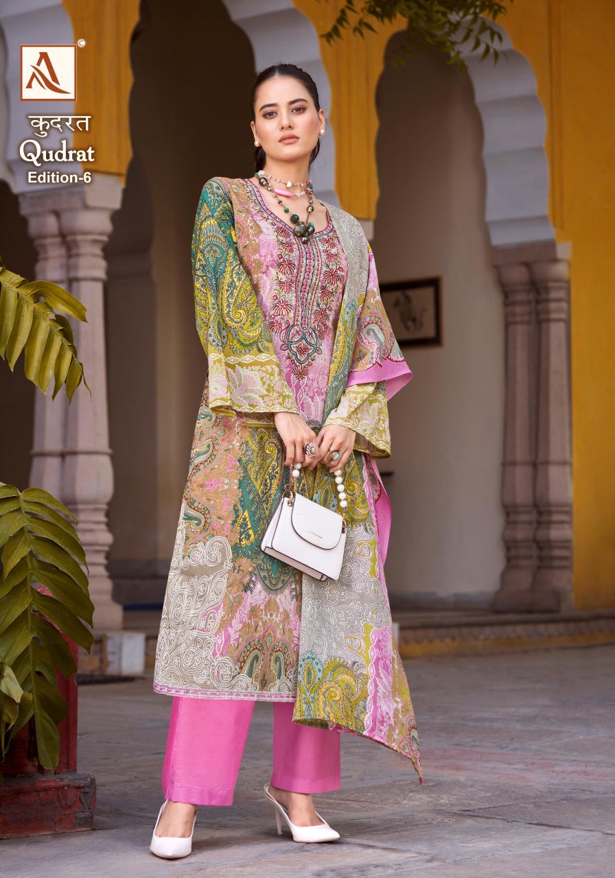 Alok Suit QUDRAT-6 Dress Materials Wholesale catalog