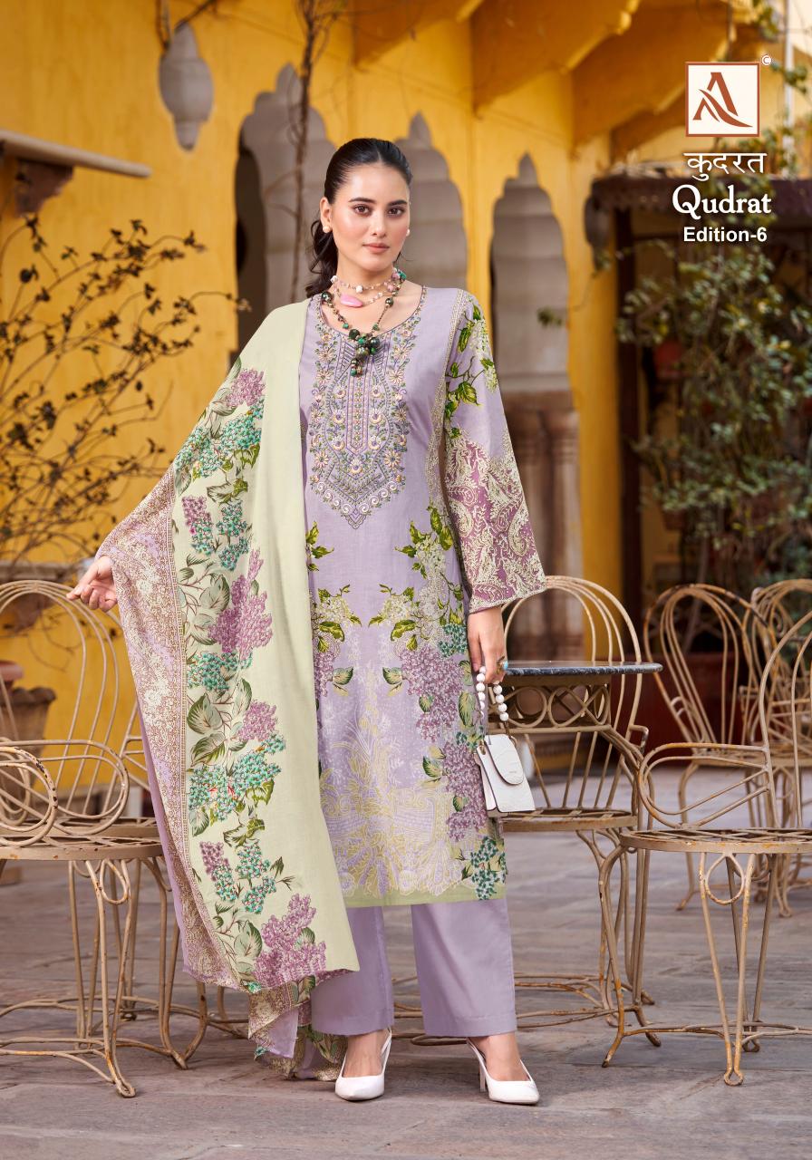 Alok Suit QUDRAT-6 Dress Materials Wholesale catalog