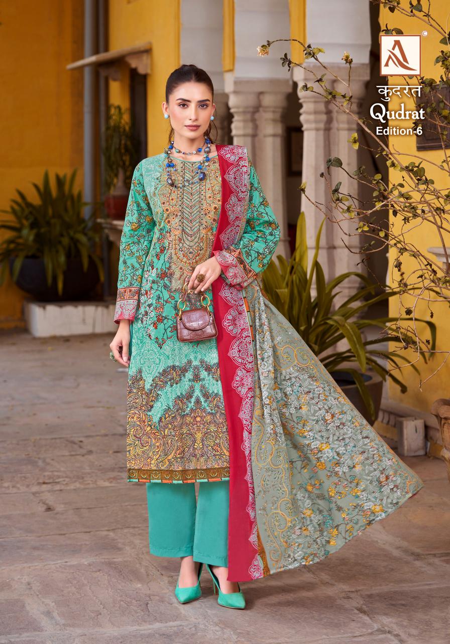 Alok Suit QUDRAT-6 Dress Materials Wholesale catalog