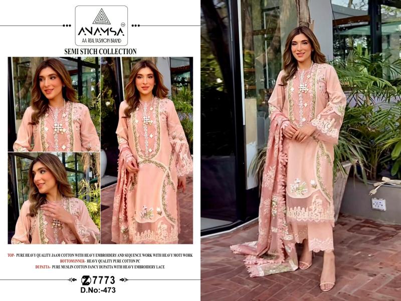 Anamsa 473 Jam Cotton Salwar Suit Wholesale catalog