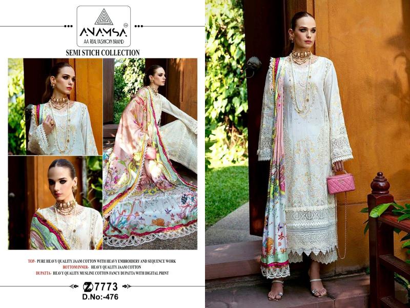 Anamsa 476 Cotton Salwar Kameez Wholesale catalog