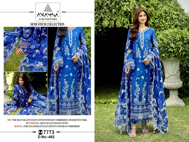 Anamsa 482 Rayon Salwar Kameez Wholesale catalog