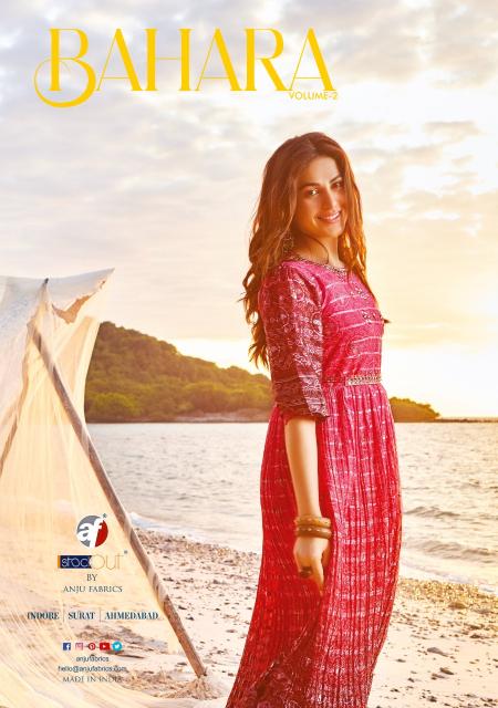 Anju Fabrics Bahara vol -2 Kurti Wholesale catalog