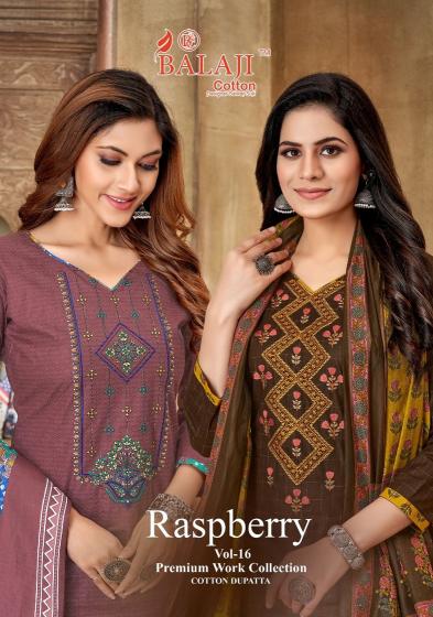 Balaji Raspberry Vol-16 – Embroidery Dress Material - Wholesale Catalog