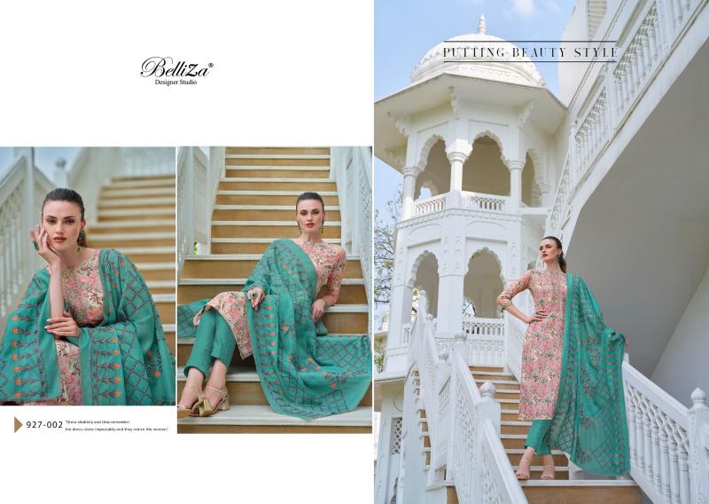 Belliza Alisha 2 Cotton Digital Printed Dress Material Wholesale catalog