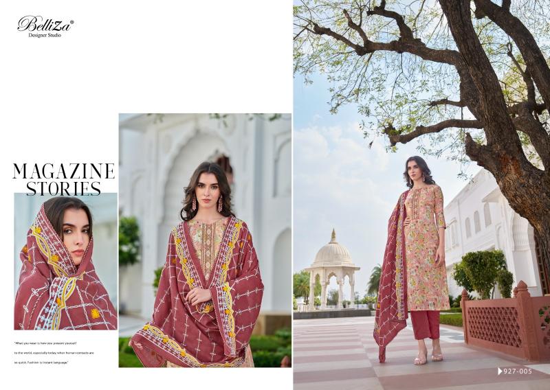 Belliza Alisha 2 Cotton Digital Printed Dress Material Wholesale catalog