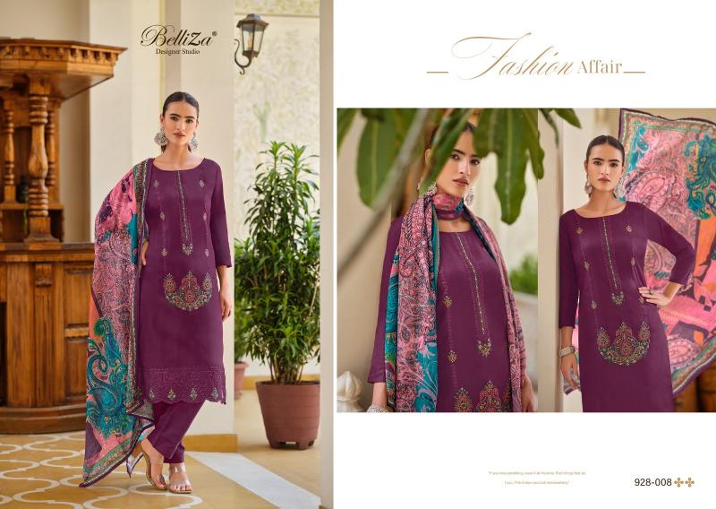 Belliza Jashn E Ishq Vol 9 Cotton Embroidered Dress Material Wholesale catalog