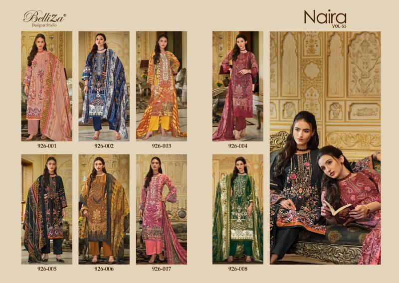Belliza Naira Vol 55 Cotton Digital Printed Dress Material Wholesale catalog