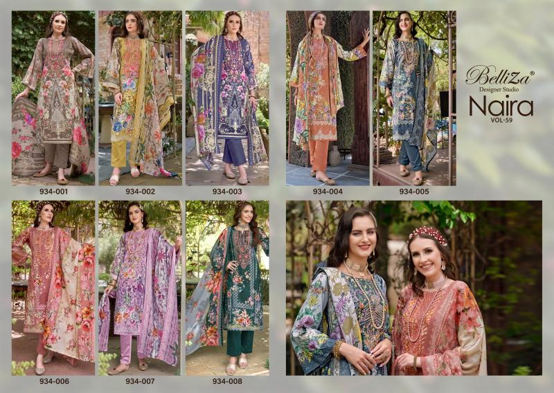 Belliza Naira Vol 59 Cotton Printed Dress Material Wholesale catalog