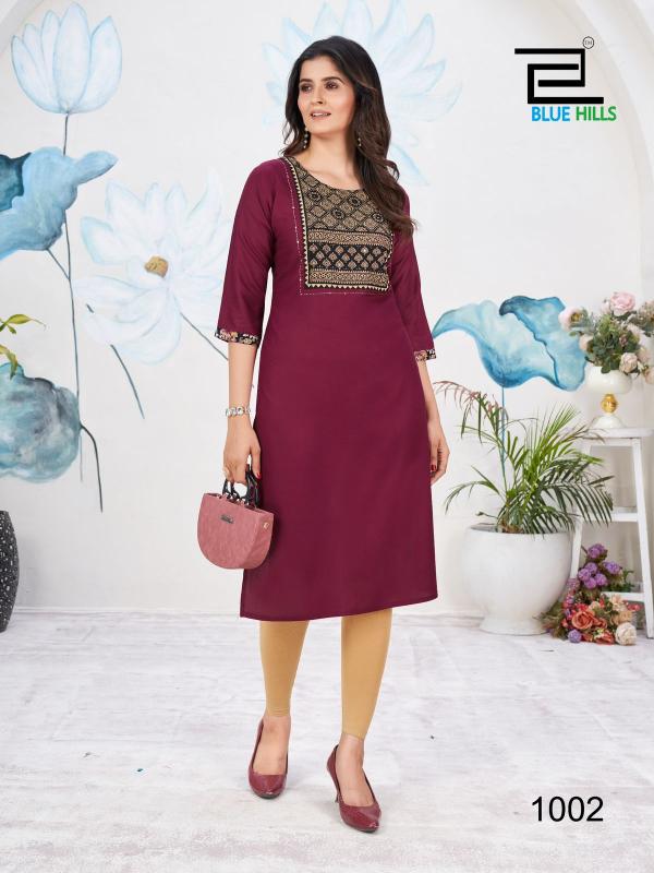 Blue Hills CADBURY Kurti Wholesale catalog