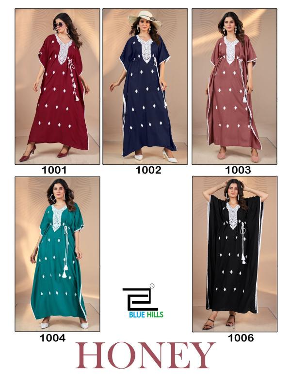 Blue Hills HONEY KAFTAN Kurti Wholesale catalog