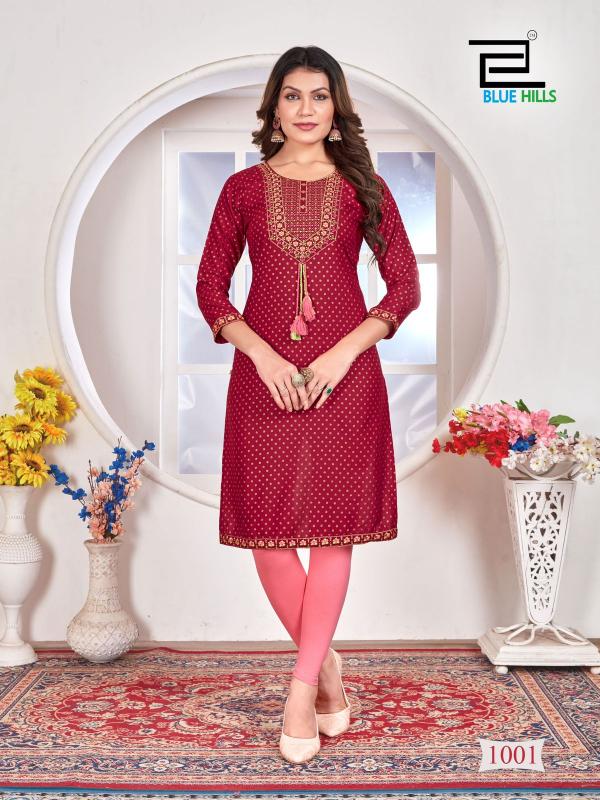 BLUE HILLS Priya Kurti Wholesale catalog