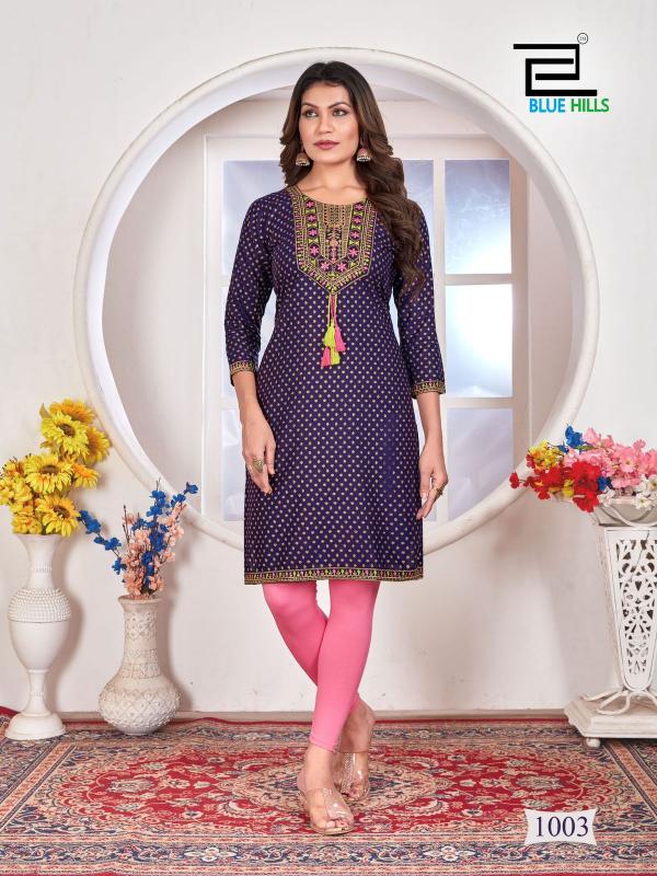 BLUE HILLS Priya Kurti Wholesale catalog