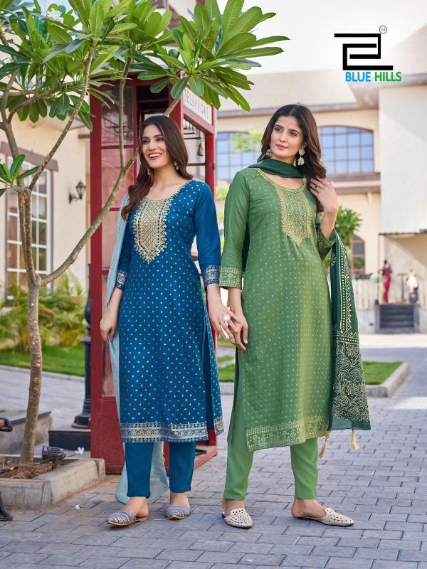 Blue Hills Royal Touch Vol.10 Kurti Wholesale catalog