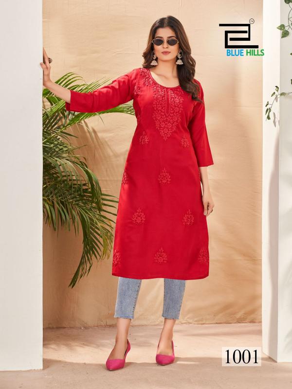 BLUE HILLS Supriya  Kurti Wholesale catalog