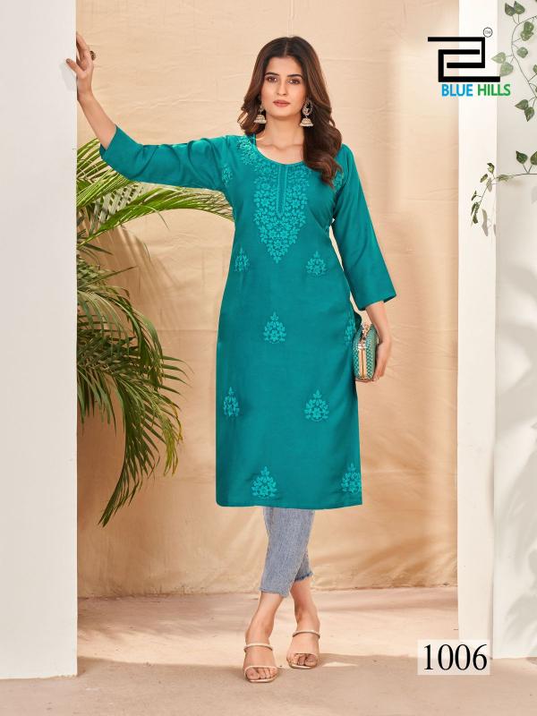 BLUE HILLS Supriya  Kurti Wholesale catalog